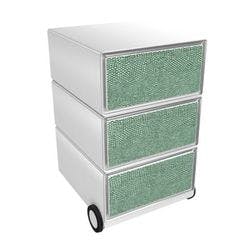 PAPERFLOW Rollcontainer easyBox 3 horizontale Schubladen 642x390x436mm PERSO SCHLANGE Produktbild