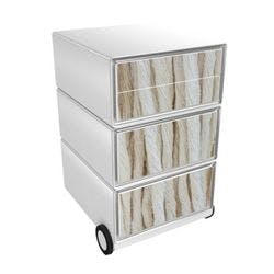 PAPERFLOW Rollcontainer easyBox 4 horizontale Schubladen 642x390x436mm PERSO SEILE Produktbild