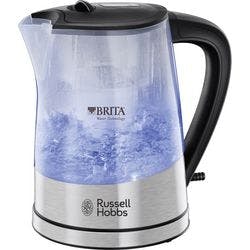 Russell Hobbs Wasserkocher Silber, Schwarz 1 l Edelstahl, Kunststoff 2300 W 22850-70 Produktbild Print Hauptbild L