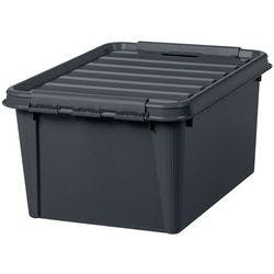 SmartStore Recycled Aufbewahrungsbox 32 L Mit Deckel Grau 39 x 50 x 26 cm Produktbild