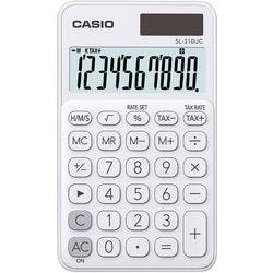 Casio Taschenrechner SL-310UC-WE 10-stelliges Display Weiß Produktbild