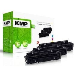 Kompatible KMP HP 410X Tonerkartusche CF252XM Cyan, Magenta, Gelb Multipack 3 Stück Produktbild