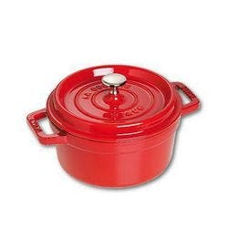 Staub La Cocotte 20cm rund, rot, Gusseisen Produktbild