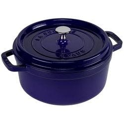 Staub La Cocotte 24cm rund dunkelblau, Gusseisen Produktbild