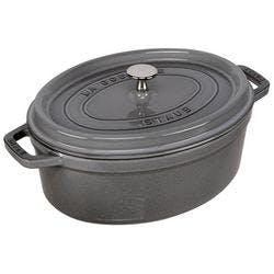 Staub La Cocotte 29cm oval Graphit-grau, Gusseisen Produktbild