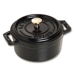 Staub Mini Cocotte 10cm rund schwarz, Gusseisen Produktbild