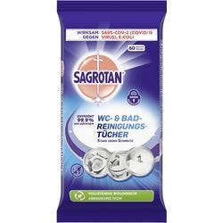 Sagrotan WC- & Bad-Reinigungstücher 60 Stück Produktbild
