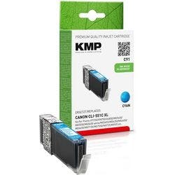 KMP Kompatibel Canon C91 Tintenpatrone Cyan Produktbild