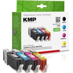 KMP Kompatibel Canon CLI-551XL BK/C/M/Y Tintenpatrone Schwarz, Schwarz, Cyan, Magenta, Gelb Multipack 4 Stück Produktbild