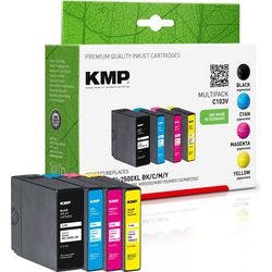KMP Kompatibel Canon PGI-2500XL BK/C/M/Y Tintenpatrone Schwarz, Cyan, Magenta, Gelb Multipack 4 Stück Produktbild