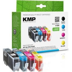 KMP Kompatibel HP 364 Tintenpatrone N9J73AE Schwarz, Cyan, Magenta, Gelb Multipack 4 Stück Produktbild