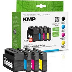 KMP Kompatibel HP 932XL /933XL Tintenpatrone C2P42AE Schwarz, Cyan, Magenta, Gelb Multipack 4 Stück Produktbild