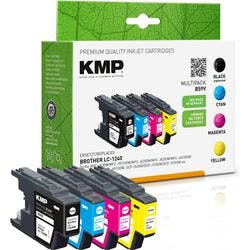 KMP Kompatibel Brother LC1240VALBP Tintenpatrone Schwarz, Cyan, Magenta, Gelb Produktbild