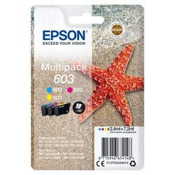 Epson 603 Original Tintenpatrone C13T03U54010 Cyan, Magenta, Gelb Multipack 3 Stück Produktbild