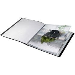 Leitz Recycle Sichtbuch DIN A4 Schwarz 90% Recycelter Kunststoff 40 Hüllen Produktbild