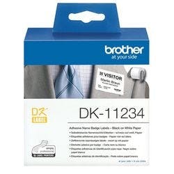 Label Tape Brother DK-11234 Weiß 260 Stück Produktbild