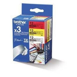 Druckerband Brother Tze-31M3 Sortiert 3 Stück Produktbild