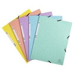 Exacompta-Klappenmappen 55560E Aquarel Sortiert Packung mit 50 Stück Produktbild