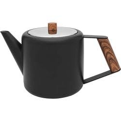 Bredemeijer Teekanne Boston 1,1l schwarz matt Holzoptik    111004 Produktbild