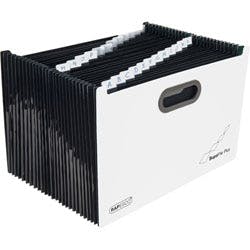 Rapesco SupaFile Fächermappe 26 Taschen DIN A4 PP (Polypropylen) Blanko Schwarz, Weiß 1622 Produktbild