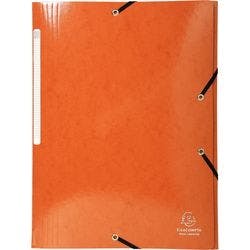 Exacompta Dreiflügelmappe Iderama 55836E A4 Kunststoffbeschichteter Pressspan Orange 24 x 32 cm 25 Stück Produktbild