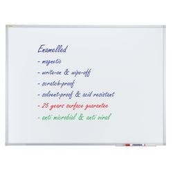 FRANKEN X-tra!Line Whiteboard SC3803 Antimikrobiell Wandmontiert Magnetisch Emaille 120 x 90 cm Produktbild