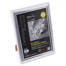 Seco DIN A4 Deluxe Bilderrahmen mit Perspex Sicherheitsglas Silber Produktbild