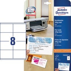 AVERY Zweckform Etiketten C32254-25 DIN A4 Weiß 10,5 x 7 cm 25 Blatt à 8 Etiketten Produktbild