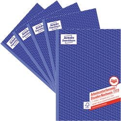 AVERY Zweckform Arbeitszeiterfassung / Stundennachweis 1773-5 DIN A4 Perforiert 5 Stück Produktbild