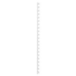 Plastikbinderücken DIN A4 PVC für 65 Blatt 10 mm Weiß 100 Stück Produktbild