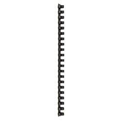 Plastikbinderücken DIN A4 PVC für 145 Blatt 16 mm Schwarz 100 Stück Produktbild