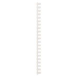Plastikbinderücken DIN A4 PVC für 145 Blatt 16 mm Weiß 100 Stück Produktbild