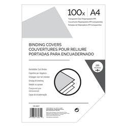Einbanddeckel DIN A4 285 Mikron PP (Polypropylen) Transparent 100 Stück Produktbild