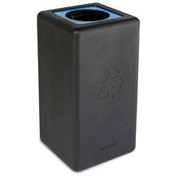 Brickbin Recyclingkunststoff (HDPE) Abfalleimer 65 L 70 x 35 x 70 cm Schwarz 561674 Produktbild
