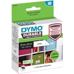 DYMO 2112283 LW Adressetiketten Selbsthaftend Schwarz auf Weiß 25 (B) x 119 (H) mm 160 Etiketten Produktbild