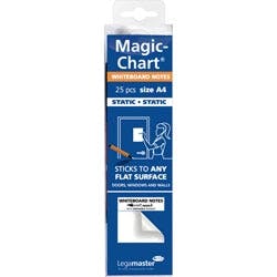 Legamaster Magic-Chart Flipchartfolie 29,7 x 21 cm Weiß Rolle mit 25 Blatt Produktbild