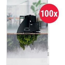 Leitz Recycle Klarsichthülle DIN A4 Genarbt Transparent 140 Mikron PP (Polypropylen) 100 Stück Produktbild