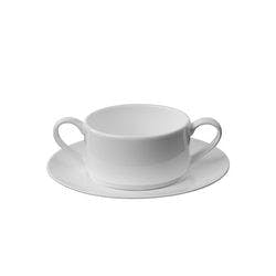 Fine Bone China Suppentasse Porzellan 250 ml Creme 24 Stück Produktbild