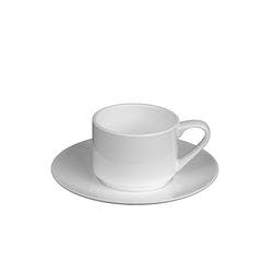Fine Bone China Kaffeetasse Porzellan 160 ml Creme 24 Stück Produktbild