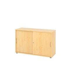 Hammerbacher Schrank Spanplatte 2 Fachböden abschließbar  Ahorn Braun Produktbild