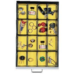 Bisley Multidrawer Schubladeneinsatz 16 Fächer Schwarz 51 mm Pack 5 Stück Produktbild
