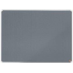 Nobo Premium Plus Filz Pinnwand Wandmontage 120 (B) x 90 (H) cm Aluminium Grau Produktbild