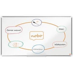 Nobo Premium Plus Widescreen Whiteboard 1915372 Wandmontiert Magnetisch Lackierter Stahl 122 x 69 cm Produktbild