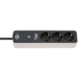 brennenstuhl 1153230620 Steckdosenleiste 3-fach Typ F, 1,5 m mit Schalter Schwarz, Weiß Produktbild