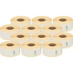 Kompatibel Dymo LW S0722520 / 11352 Rücksende Adressetiketten Selbstklebend Weiß 25 x 54 mm 12 Rollen à 500 Etiketten Produktbild
