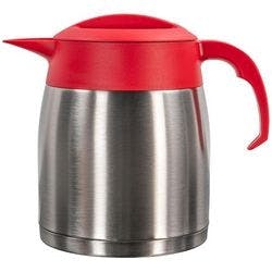 Jos ten Berg EasyClean Isolierkanne Edelstahl 1,2 L Rot, Silber Produktbild