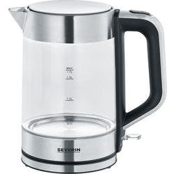 SEVERIN Kabelloser Wasserkocher 1,7 L Glas, Edelstahl Transparent 2200 W Produktbild