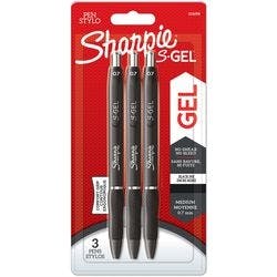 Sharpie Retractable Gel Pen 0.7 mm Schwarz 3er-Pack Produktbild