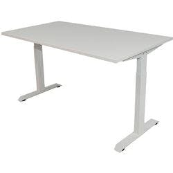 euroseats Schreibtisch Weiß T-Fuß 2 Schreibtischcontainer 1.400 (B) x 800 (T) x 865 (H) mm Metall Produktbild