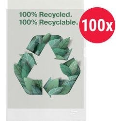 Esselte Klarsichthüllen 100% Recycelt DIN A4 Genarbt Transparent 100 Mikron Polypropylen 627496 100 Stück Produktbild